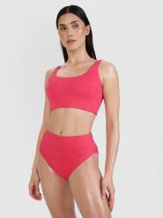 4F Góra od bikini damska - różowa XS. Czerwone szorty 4f, bez wzorów, z elastanu, eleganckie. Za 69.99 zł.