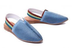 PIAZZA 830006-51 denim, sandały damskie. Niebieskie sandały Piazza, bez wzorów, z denimu, bez obcasa, na obcasie, bez zapięcia. Za 269.90 zł.