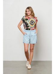 &Co Woman Szorty dżinsowe "Jailey" w kolorze błękitnym rozmiar: XL. Niebieskie szorty &Co Woman, bez wzorów. Za 180.49 zł.