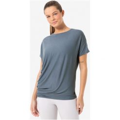 Koszulka z krótkim rękawkiem damska SUPER.NATURAL Yoga Losee Tee. Szare koszulki sportowe super.natural, bez wzorów, bez ramiączek. W wyprzedaży za 297.49 zł.