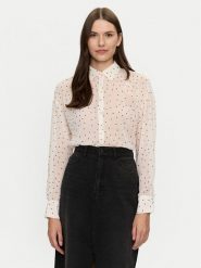 Brave Soul Koszula LSH-272DOTTICREA Écru Regular Fit. Koszule Brave Soul, s, bez wzorów, z syntetyku, bez kołnierzyka, bez ramiączek. Za 79.99 zł.