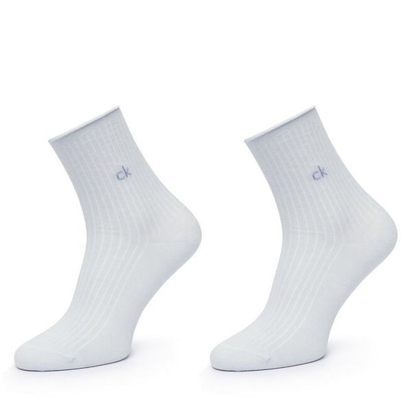 Skarpety długie Calvin Klein. Niebieskie skarpety Calvin Klein, bez wzorów. Za 64.99 zł.
