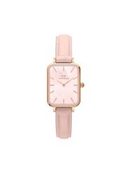 Daniel Wellington Zegarek Quadro Pressed DW00100508 Różowe złoto. Czerwone, analogowe zegarki Daniel Wellington, złote. Za 569.99 zł.