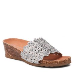 Klapki Clara Barson. Szare klapki Clara Barson, bez wzorów, bez obcasa. Za 65.99 zł.