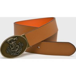 Lauren Ralph Lauren - Pasek. Brązowe paski Lauren Ralph Lauren, bez wzorów, z materiału. W wyprzedaży za 219.90 zł.