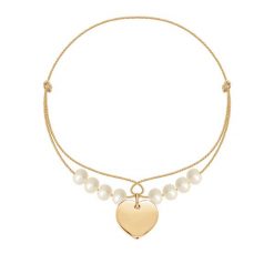 Bransoletka Adele z sercem pozłacana. Białe bransoletki Lilou, z perłą, pozłacane. Za 196.00 zł.