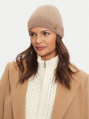 Tommy Hilfiger Czapka AW0AW16624 Beżowy. Brązowe czapki TOMMY HILFIGER, bez wzorów, z materiału. Za 279.99 zł.