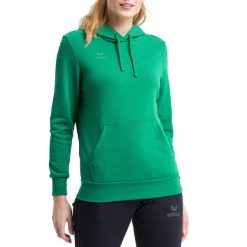 Damska bluza z kapturem Erima Basic. Zielone bluzy Erima, xs, bez wzorów, z bawełny, z kapturem. W wyprzedaży za 135.50 zł.