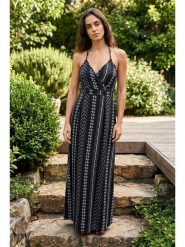 SOULSHAE Sukienka w kolorze czarnym rozmiar: S/M. Czarne sukienki SOULSHAE, m, bez wzorów, bez kołnierzyka, bez ramiączek, maxi. Za 149.95 zł.