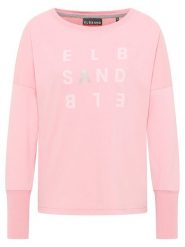 ELBSAND Koszulka "Ingaria" w kolorze jasnoróżowym rozmiar: XL. Różowe bluzki ELBSAND, xl, bez wzorów, z bawełny, bez kołnierzyka, bez ramiączek. Za 82.99 zł.