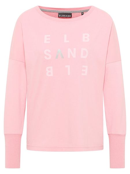 ELBSAND Koszulka "Ingaria" w kolorze jasnoróżowym rozmiar: XL. Różowe bluzki ELBSAND, xl, bez wzorów, z bawełny, bez kołnierzyka, bez ramiączek. Za 82.44 zł.