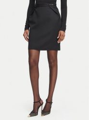 Elisabetta Franchi Spódnica mini GO-250-67E2-V420 Czarny Slim Fit. Czarne spódnice Elisabetta Franchi, bez wzorów, z wełny, mini. Za 1,799.00 zł.