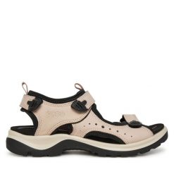 Sandały ECCO. Czerwone sandały ecco, bez wzorów, sportowe, bez obcasa, bez zapięcia. Za 439.99 zł.