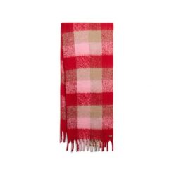 Szalik damski Superdry Essential. Czerwone szaliki Superdry, na zimę, z aplikacjami, eleganckie. Za 240.65 zł.