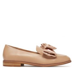 Lordsy DeeZee. Brązowe lordsy DeeZee, bez wzorów, bez obcasa, bez zapięcia. Za 139.99 zł.
