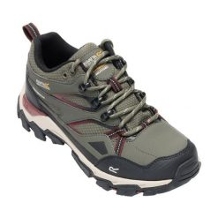 Damskie buty trekkingowe Regatta Holcombe III. Zielone trekkingi Regatta, z nubiku, trekkingowe. Za 329.50 zł.