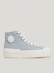 Pepe Jeans FOOTWEAR Sneakersy w kolorze błękitnym rozmiar: 37. Niebieskie trampki Pepe Jeans FOOTWEAR, bez wzorów, z jeansu, za kostkę, bez zapięcia. Za 127.65 zł.