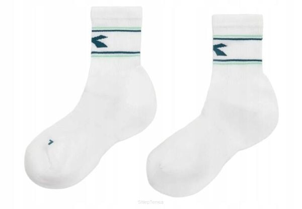 Skarpety tenisowe Diadora Socks Court. Białe skarpety Diadora, bez wzorów, z elastanu. Za 54.99 zł.