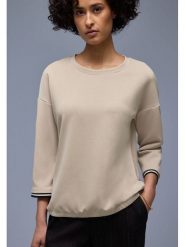 Street One Koszulka w kolorze beżowym rozmiar: 38. Brązowe bluzki Street One, bez wzorów, street, bez kołnierzyka, bez ramiączek. Za 154.43 zł.