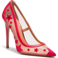 Szpilki ELISABETTA FRANCHI - SA-08S-91E2-V350 Nero 110. Czarne szpilki Elisabetta Franchi, z aplikacjami, z materiału, eleganckie, bez obcasa, na obcasie, bez zapięcia. W wyprzedaży za 969.00 zł.