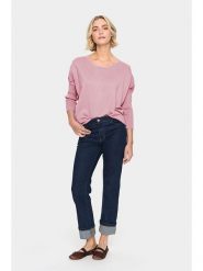 SAINT TROPEZ Sweter w kolorze jasnoróżowym rozmiar: XXL. Różowe swetry Saint Tropez, xxl, bez wzorów, bez ramiączek. Za 69.99 zł.