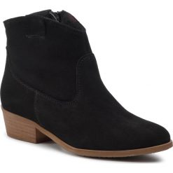 Botki BALDACCINI - 1226000 Czarny Welur. Czarne botki Baldaccini, bez wzorów, z materiału, bez obcasa, na obcasie, bez zapięcia. Za 299.00 zł.