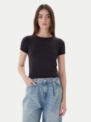 Guess T-Shirt W5BP56 K1092 Czarny Classic Fit. Czarne t-shirty Guess, m, z aplikacjami, z syntetyku, bez kołnierzyka, bez ramiączek. Za 101.00 zł.