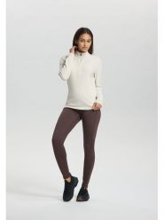 LUHTA Bluza polarowa "Kivisalmi" w kolorze kremowym rozmiar: L. Brązowe bluzy Luhta, l, bez wzorów, z polaru, bez kaptura. Za 156.61 zł.