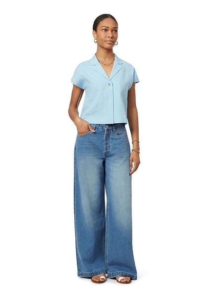 Scotch & Soda Bluzka w kolorze błękitnym rozmiar: M. Niebieskie bluzki Scotch & Soda, m, bez wzorów, bez kołnierzyka, bez ramiączek. Za 184.95 zł.