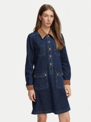 Luisa Spagnoli Sukienka jeansowa Graziosa 543514 Niebieski Regular Fit. Niebieskie sukienki LUISA SPAGNOLI, l, bez wzorów, z bawełny, bez kołnierzyka, bez ramiączek. Za 1,589.00 zł.