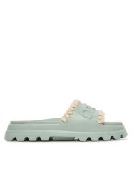 Mou Klapki MU.SW661000N Zielony. Zielone klapki Mou, bez wzorów, z syntetyku, bez obcasa. Za 499.99 zł.