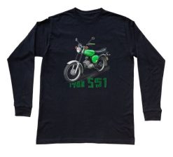 Simson — bluzka z długim rękawem (Rozmiar: 5 - 6 lat; Kolor koszulki: czarny; Rodzaj nadruku: Simson). Czarne bluzki nikiniki, s, bez wzorów, z bawełny, bez kołnierzyka, bez ramiączek. Za 79.00 zł.