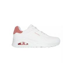 Buty sportowe Sneakersy damskie, Skechers Uno - Pop Back. Białe obuwie sportowe Skechers, z materiału, bez zapięcia, trekkingowe, Skechers Sport. Za 349.99 zł.