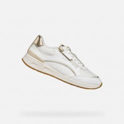 Buty GEOX D BULMYA Biały. Białe trekkingi Geox, z materiału, do biegania. Za 369.99 zł.