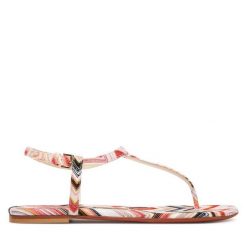 Sandały M Missoni. Czerwone sandały M Missoni, bez wzorów, bez obcasa, bez zapięcia. Za 1,999.00 zł.