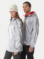 Hunter Kurtka przeciwdeszczowa HARU0008261 Srebrny Regular Fit. Szare kurtki sportowe Hunter, s, bez wzorów, z syntetyku, bez kaptura. Za 629.99 zł.