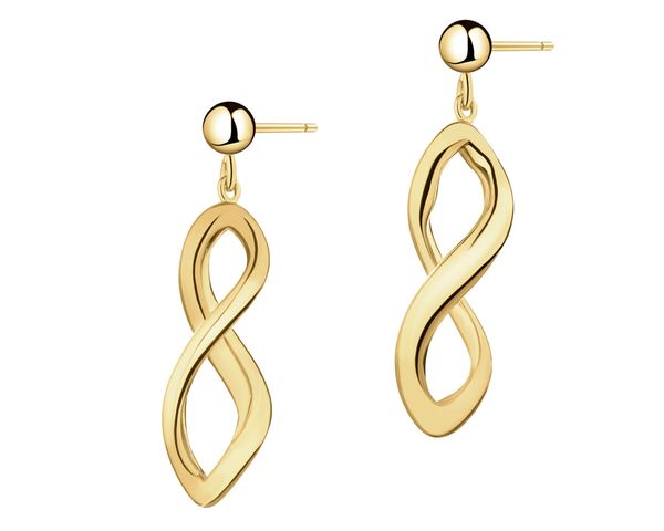 Kolczyki srebrne. Szare kolczyki Apart, pozłacane. Za 469.00 zł.