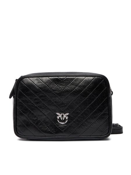 PINKO Torebka Carrie Camera Bag Classic Al 25-26 PLTT 104336 A2JC Czarny. Czarne listonoszki Pinko, bez wzorów, ze skóry, bez dodatków. Za 1,489.00 zł.