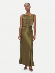 ViCOLO Sukienka wieczorowa TD0766 Khaki Regular Fit. Brązowe sukienki ViCOLO, s, bez wzorów, z wiskozy, wizytowe, bez kołnierzyka, bez ramiączek. Za 279.99 zł.