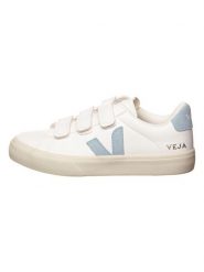 Veja Skórzane sneakersy "Recife" w kolorze biało-błękitnym rozmiar: 39. Białe trampki Veja, bez wzorów, bez zapięcia. Za 505.13 zł.