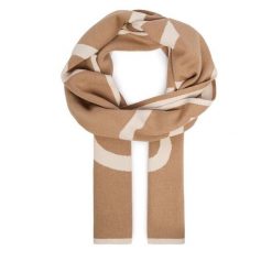 Szalik Calvin Klein. Brązowe szaliki Calvin Klein, bez wzorów. Za 329.99 zł.