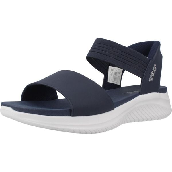 Sandały SKECHERS SLIP INS - SUMMERVILLE Niebieski. Niebieskie sandały Skechers, bez wzorów, z syntetyku, bez obcasa, bez zapięcia. Za 268.99 zł.