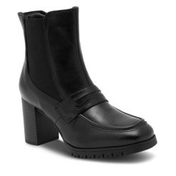 Botki Sergio Bardi. Czarne botki Sergio Bardi, bez wzorów, bez obcasa, na słupku, bez zapięcia. Za 189.99 zł.