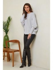 Joséfine Sweter "Hajos" w kolorze szarym rozmiar: XL. Szare swetry Joséfine, xl, bez wzorów, z kaszmiru, bez ramiączek. Za 152.99 zł.