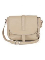 Lia Biassoni Skórzana torebka "Mella" w kolorze beżowym - 24 x 20 x 9 cm rozmiar: onesize. Brązowe torby na ramię Lia Biassoni, bez wzorów, z materiału, na ramię, bez dodatków. Za 260.99 zł.