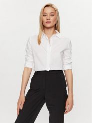 Boss Koszula 50490772 Biały Slim Fit. Białe koszule Boss, bez wzorów, z bawełny, biznesowe, bez kołnierzyka, bez ramiączek. Za 309.99 zł.