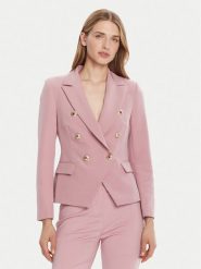 Rinascimento Marynarka CFC0126227003 Różowy Slim Fit. Czerwone marynarki i żakiety Rinascimento, l, bez wzorów, z syntetyku. Za 759.99 zł.