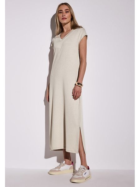 Street One Sukienka w kolorze kremowo-czarnym rozmiar: 42. Brązowe sukienki Street One, na co dzień, bez wzorów, street, bez kołnierzyka, bez ramiączek, maxi, proste. Za 173.99 zł.