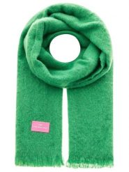 Zwillingsherz Szal w kolorze zielonym - 180 x 60 cm rozmiar: onesize. Zielone szaliki Zwillingsherz, bez wzorów, z materiału. Za 82.99 zł.