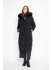 ASSUILI Płaszcz pikowany w kolorze czarnym rozmiar: 34. Czarne płaszcze Assuili, bez wzorów, bez kaptura. Za 361.13 zł.